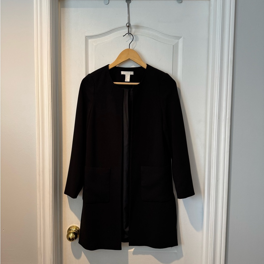 Black Women's Round Collared Blazer